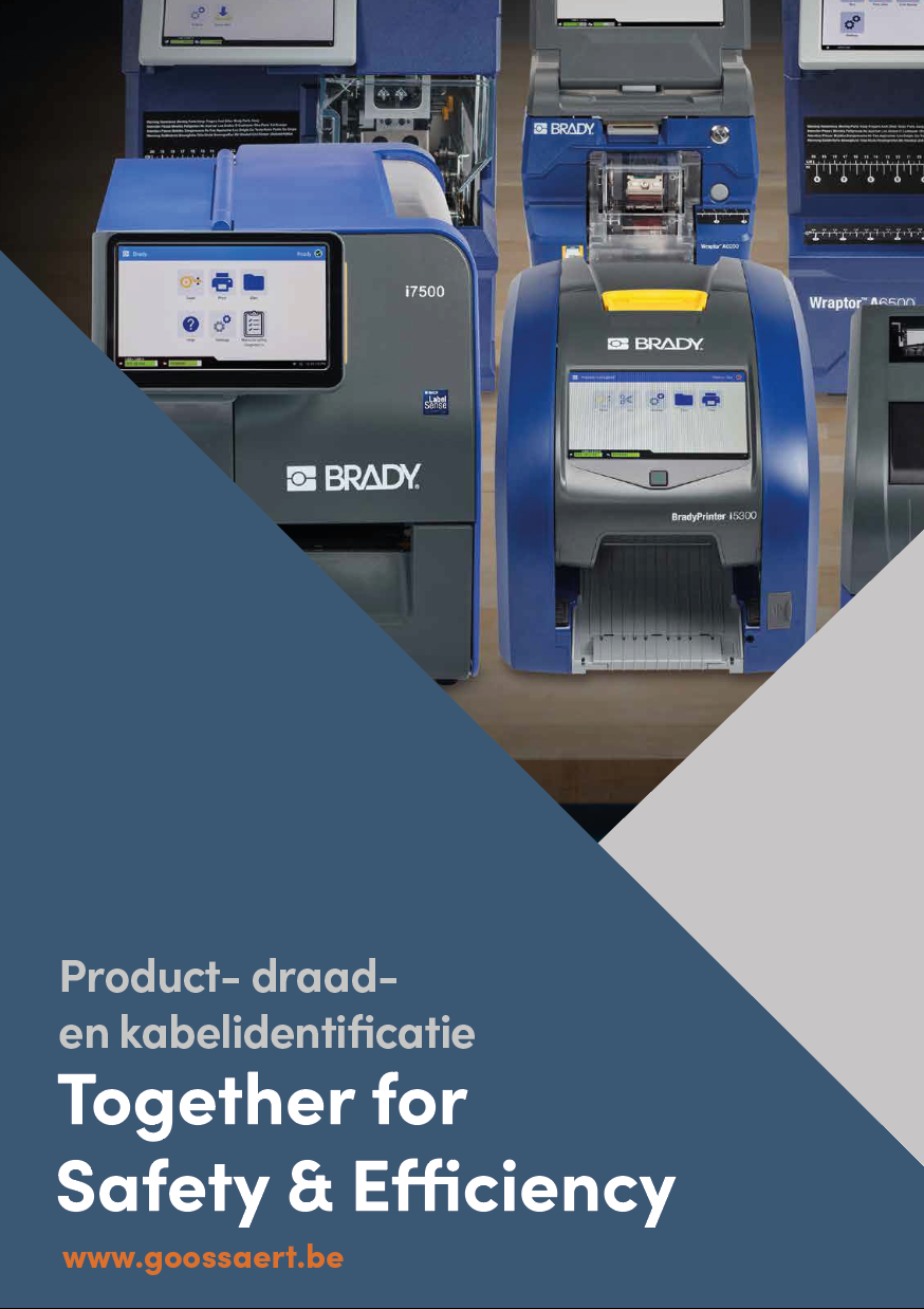 product- draad- en kabelidentificatie brochure goossaert